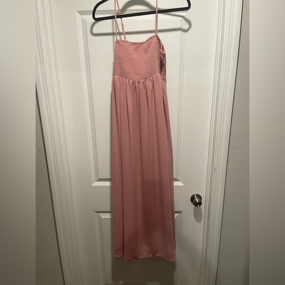 SHEIN Dresses & Skirts - SHEIN Strapless Blush Pink Maternity Dress